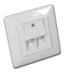 Zásuvka 2xRJ45, UTP